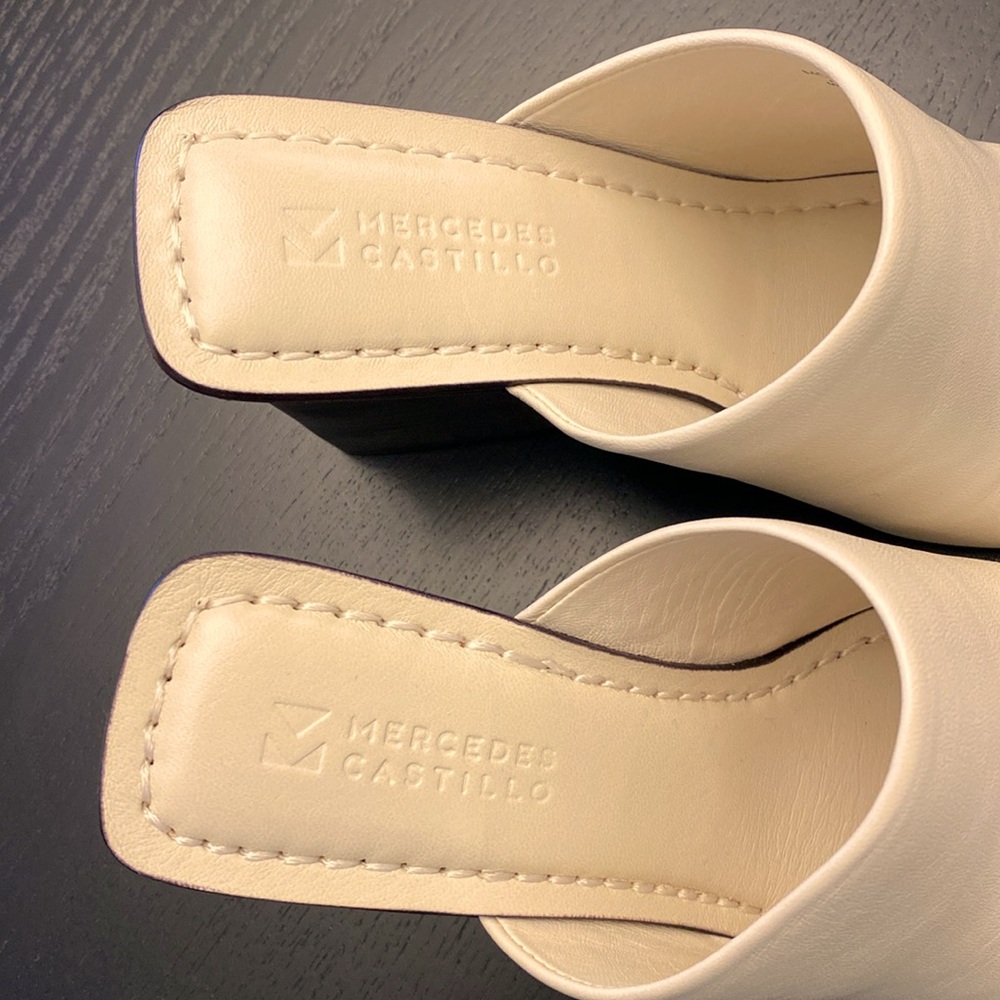 Mercedes Castillo sandal slide, mule, wedge